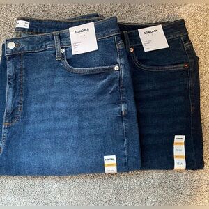 Sonoma High Rise Straight Leg Jeans